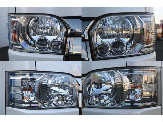 ハイエースバン スーパーＧＬ　ダークプライム　ベッドキット　ＣＦカーゴ　社外フロントスポイラー　煌ＬＥＤテール　７インチナビ　サイドバー　ＥＴＣ　バックカメラ　ベッドキット　ガッツミラー同色塗装　フェニーチェ　１６インチ　グッドイヤー（14枚目）