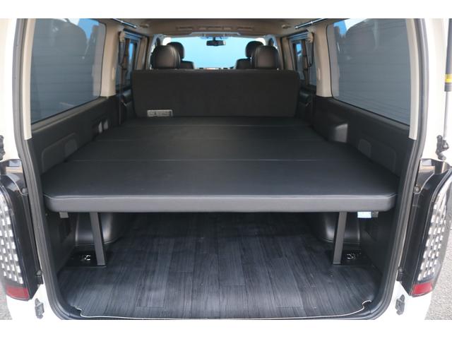 ハイエースバン スーパーＧＬ　ダークプライム　ベッドキット　ＣＦカーゴ　社外フロントスポイラー　煌ＬＥＤテール　７インチナビ　サイドバー　ＥＴＣ　バックカメラ　ベッドキット　ガッツミラー同色塗装　フェニーチェ　１６インチ　グッドイヤー（36枚目）