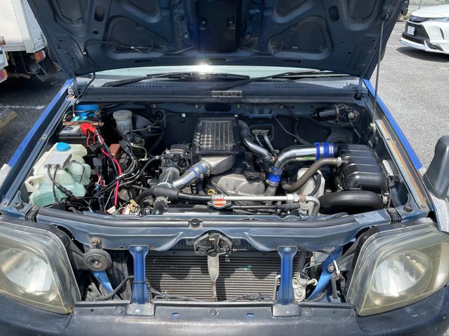 XC 4WD インタークーラーターボ リフトアップ 社外マフラー 社外シート ロールバー オーバーフェンダー 社外アルミ 社外ハンドル ETC 構造変更届出 普通車登録 追加メーター(74枚目)