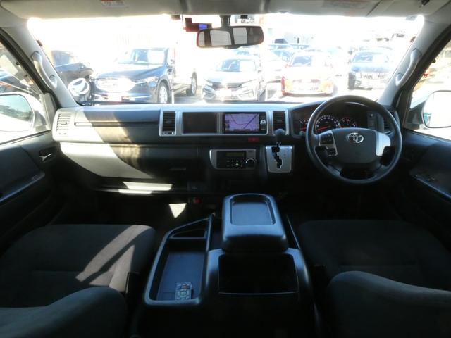 ハイエースバン ロングスーパーGL メモリーナビ 外部モニター フリップダウンモニター バックカメラ BluetoothAudio 社外17インチアルミホイール ドライブレコーダー ETC キーレス(2枚目)