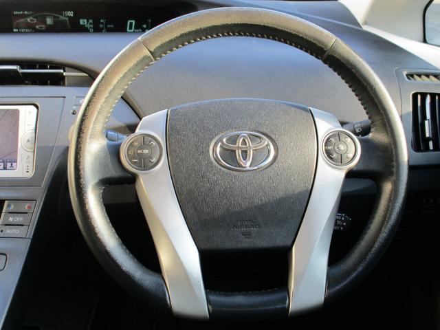 プリウス G 純正Mナビ Bモニター ワンセグ ETC クルーズコントロール ハーフレザーシート 運転席パワーシート スマートキー(9枚目)