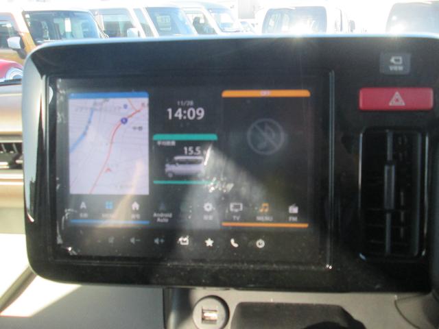 スペーシア ＨＹＢＲＩＤ　Ｘ　９インチ全方位メモリーナビ☆スズキコネクト　バックカメラ　オートライト　Ｂｌｕｅｔｏｏｔｈ　スライドドア　純正ナビ　プッシュスタート　シートヒーター　オートエアコン　禁煙車　スズキセーフティーサポート　ワンオーナー　衝突被害軽減システム（11枚目）