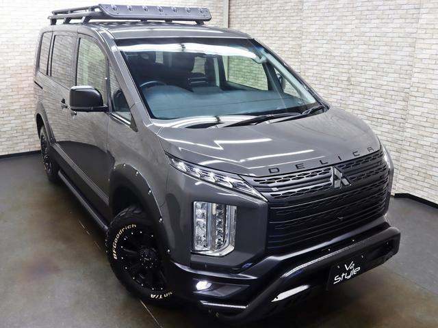 デリカＤ：５ Ｐ　４ＷＤ／１０インチナビ／両側電動ＳＤ／ｅ－Ａｓｓｉｓｔ／ＪＡＯＳオーバフェンダー／バスターズ２０８０／ＧＯＱＢＵＴＯ－Ｒ３／サイドステップ／ＮＥＷ１６ｉｎＡＷ／ＢＦＧ新品タイヤ／リフトＵＰ／記録簿付（2枚目）
