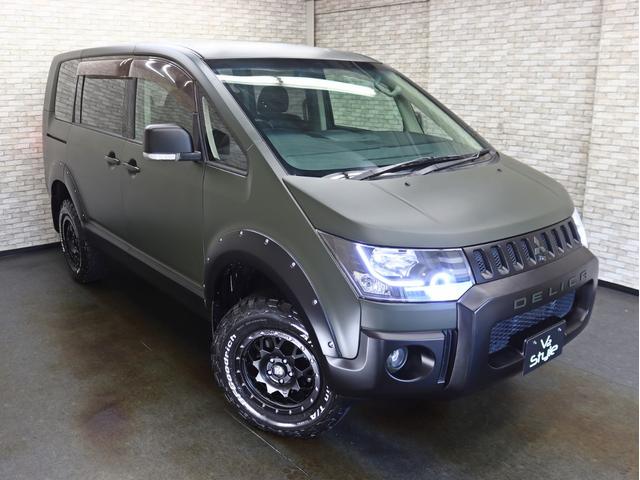 デリカＤ：５ Ｇ　ナビパッケージ　４ＷＤ／電動ＳＤ／ＮＥＷ１６Ｉｎアルミホイール／ＢＦグッドリッチＡＴ新品タイヤ／リフトアップ／バンパープロテクター／ＪＡＯＳオーバーフェンダーＫＩＴ／クルコン／１００Ｖ電源／スマートキー／記録簿付（2枚目）