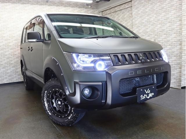 デリカＤ：５ Ｇ　ナビパッケージ　４ＷＤ／電動ＳＤ／ＮＥＷ１６Ｉｎアルミホイール／ＢＦグッドリッチＡＴ新品タイヤ／リフトアップ／バンパープロテクター／ＪＡＯＳオーバーフェンダーＫＩＴ／クルコン／１００Ｖ電源／スマートキー／記録簿付（3枚目）