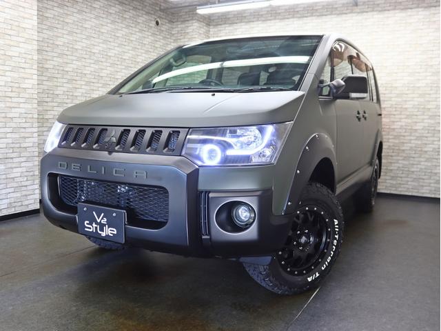 デリカＤ：５ Ｇ　ナビパッケージ　４ＷＤ／電動ＳＤ／ＮＥＷ１６Ｉｎアルミホイール／ＢＦグッドリッチＡＴ新品タイヤ／リフトアップ／バンパープロテクター／ＪＡＯＳオーバーフェンダーＫＩＴ／クルコン／１００Ｖ電源／スマートキー／記録簿付（5枚目）