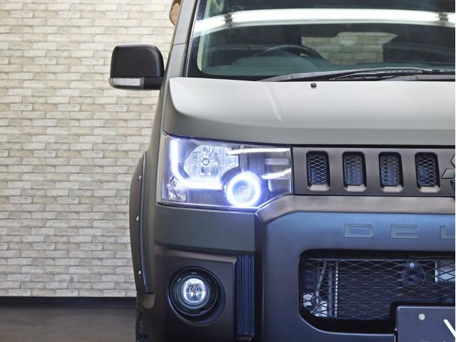 デリカＤ：５ Ｇ　ナビパッケージ　４ＷＤ／電動ＳＤ／ＮＥＷ１６Ｉｎアルミホイール／ＢＦグッドリッチＡＴ新品タイヤ／リフトアップ／バンパープロテクター／ＪＡＯＳオーバーフェンダーＫＩＴ／クルコン／１００Ｖ電源／スマートキー／記録簿付（7枚目）