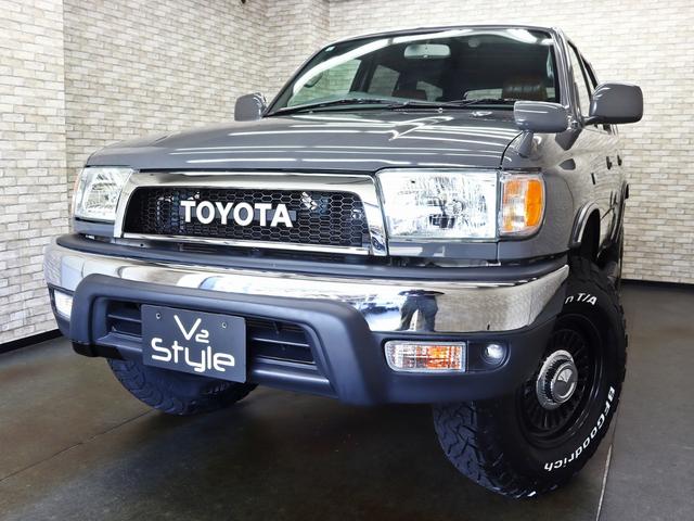 ハイラックスサーフ SSR-X オリジナルナローパッケージ/US4RUNNER仕様/TOYOTAクラシックグリル/NEW16インチ新品クリムソンアルミ/BFグッドリッチタイヤ/社外サイドステップ/背面タイヤ/キャメルシートカバー(5枚目)