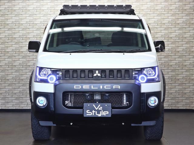 デリカD:5 ローデスト G パワーパッケージ 両側電動SD/リフトアップ/JAOS製オーバーフェンダー/バンパーガード/カロッツェリア製SDナビ/バックカメラ/アイドリングストップ/7人乗り/クルーズコントロール/パワーバックドア/記録簿付(4枚目)