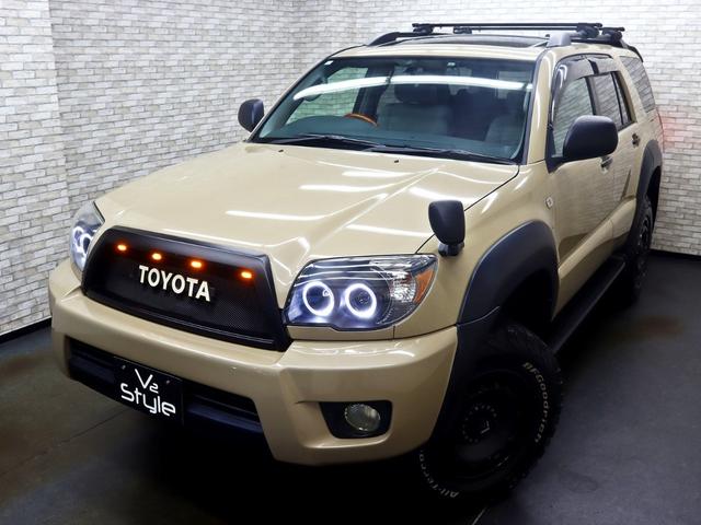 ハイラックスサーフ ＳＳＲ－Ｘリミテッド　４ＷＤ／サンルーフ／グリルマーカー／ＴＯＹＯＴＡクラシックグリル／リフトアップ／社外１７インチＡＷ＆ＢＦグッドリッチＡＴタイヤ／４連ＬＥＤリングヘッドライド／グリルマーカー／ルーフレール／ＥＴＣ車載器（6枚目）