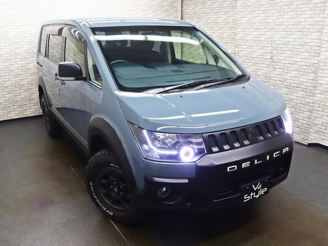 デリカD:5 M 後席モニター/ベッドキット/電動SD/16インチアルミホイール/BFグッドリッチタイヤ/リフトUP/バンパープロテクター/JAOSオーバーフェンダー/加工ヘッドライト/ベットキット/ドラレコ/記録簿付(2枚目)