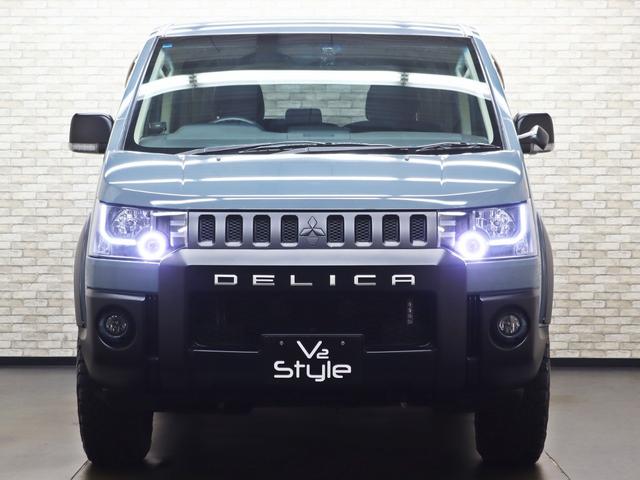 デリカD:5 M 後席モニター/ベッドキット/電動SD/16インチアルミホイール/BFグッドリッチタイヤ/リフトUP/バンパープロテクター/JAOSオーバーフェンダー/加工ヘッドライト/ベットキット/ドラレコ/記録簿付(4枚目)