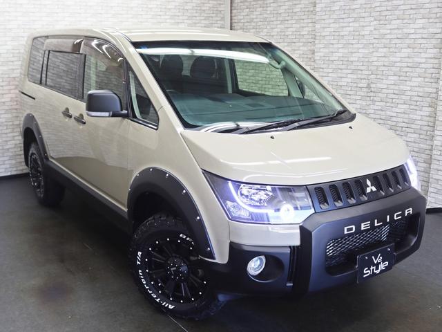 デリカＤ：５ Ｄ　パワーパッケージ　４ＷＤ／両側電動ＳＤ／インナーＢＫヘッドライト／バンパープロテクター／オーバーフェンダー／リフトＵＰ／１６インチ新品アルミホイール／ＢＦグッドリッチ新品タイヤ／パワーシート／ＥＴＣ車載器／スマートキー（2枚目）