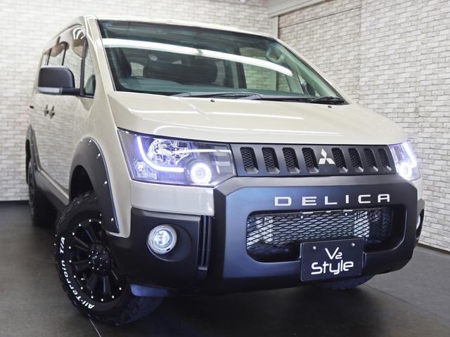 デリカＤ：５ Ｄ　パワーパッケージ　４ＷＤ／両側電動ＳＤ／インナーＢＫヘッドライト／バンパープロテクター／オーバーフェンダー／リフトＵＰ／１６インチ新品アルミホイール／ＢＦグッドリッチ新品タイヤ／パワーシート／ＥＴＣ車載器／スマートキー（3枚目）