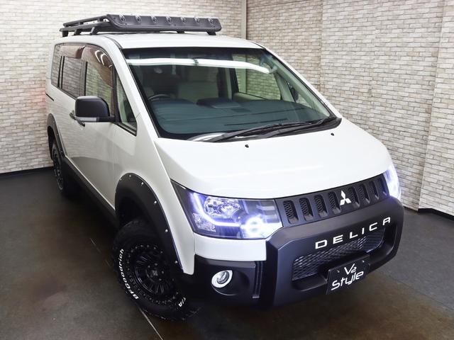 デリカD:5 D パワーパッケージ 4WD/両側電動SD/BUSTERS2080HD改/クラリオン製SDナビ/ドラレコ/バンパープロテクター/JAOSオーバーフェンダー/リフトUP/16インチアルミ/BFグッドリッチタイヤ/記録簿付(2枚目)