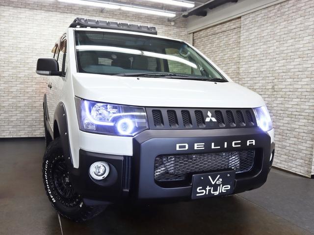 デリカD:5 D パワーパッケージ 4WD/両側電動SD/BUSTERS2080HD改/クラリオン製SDナビ/ドラレコ/バンパープロテクター/JAOSオーバーフェンダー/リフトUP/16インチアルミ/BFグッドリッチタイヤ/記録簿付(3枚目)