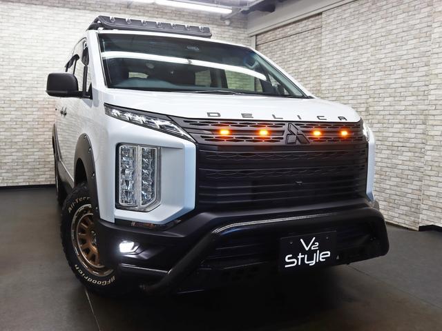 デリカＤ：５ Ｐ　４ＷＤ／両側電動ＳＤ／ドラレコ／ｅ‐Ａｓｓｉｓｔ／１０インチナビ／ＩＰＦグリルマーカー／ＢＵＳＴＥＲＳ２０８０／ＧＯＱＢＵＴＯ／ＪＡＯＳオーバーフェンダー／ＮＥＷ１６インチＡＷ／ＢＦＧタイヤ／記録簿付（3枚目）