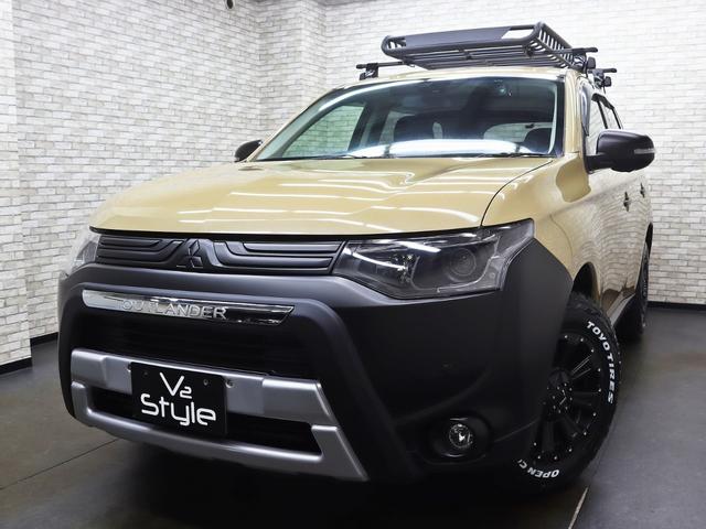 アウトランダー 24Gナビパッケージ 新品16インチアルミホイール/新品TOYOオープンカントリーR/Tタイヤ/ヘッドライトインナーブラック加工/新品ルーフラック/新品前後バンパーガード/マットブラックグリル/テールレンズブラックアウト(5枚目)