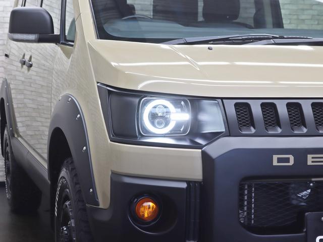デリカＤ：５ Ｍ　電動ＳＤ／社外後席モニター／バンパープロテクター／ＪＡＯＳオーバーフェンダー／リフトＵＰ／ＮＥＷ１６インチＡＷ／ＢＦグッドリッチＡＴ新品タイヤ／角目リングＬＥＤヘッドライト／スモークテール／記録簿付（9枚目）