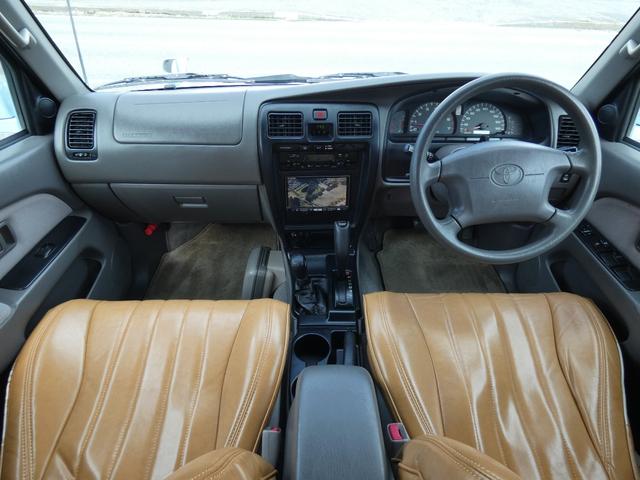 ハイラックスサーフ SSR-X 4WD 社外ナビ&フルセグTV ETC リフトアップ BFグッドリッチタイヤ シートカバー TOYOTAグリル キーレス(3枚目)