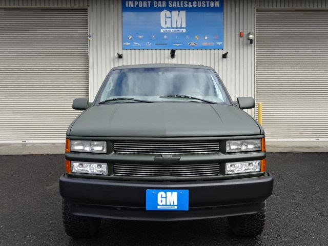 　１９９７年モデル　シボレーフェイス　ＧＭＣ　ＳＬＴ　２インチリフトアップ　オリーブマッドグリーンラプターライナーＮＥＷオールペイント　ＳＤナビ　ＥＴＣ　ギブソンマフラー　ＥＴＣ(5枚目)