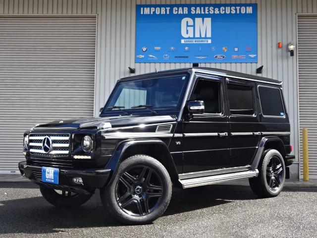Ｇクラス Ｇ５００　ロング　左ハンドル　ディーラー車　サンルーフ　ブラックレザーシート　２０インチアルミホイール　ＳＤナビ　バックカメラ　８ナンバー　ディライト　ＨＩＤ　　レザーハンドル（4枚目）