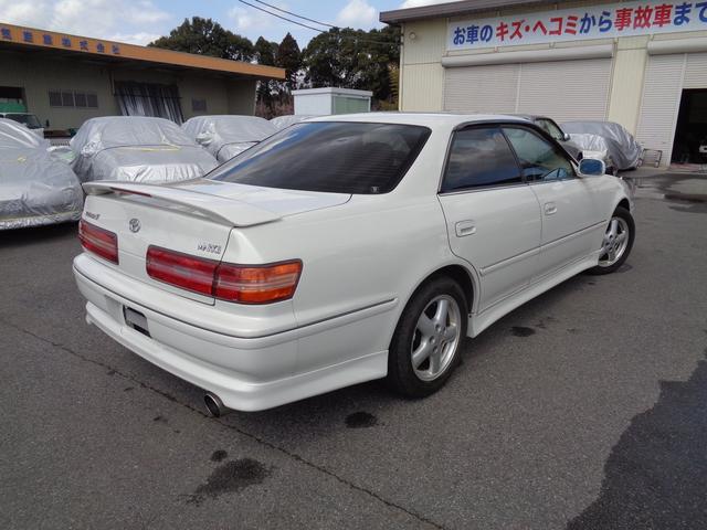 マークII ツアラーＶ　１ＪＺ　整備記録　Ｈ１０　１２　１４　１５　１６　１８　２０　２２　２３　２４　２６　２８　３０　Ｒ２　Ｒ３有　Ｒ３タイベル　ウォーターポンプ交換済み　純正フルエアロ　アペックス車検対応マフラー（9枚目）