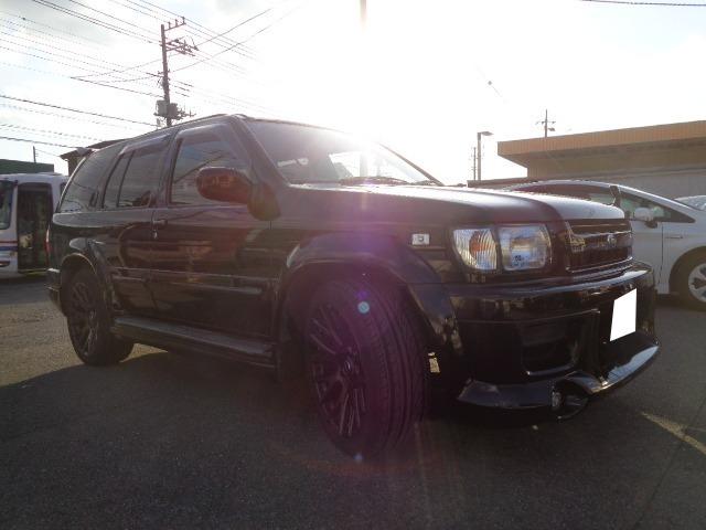 テラノレグラス スターファイア ワイド 純正OPフジツボマフラー レイズ20インチアルミ アルパイン11型ナビ ETC バックカメラ(5枚目)