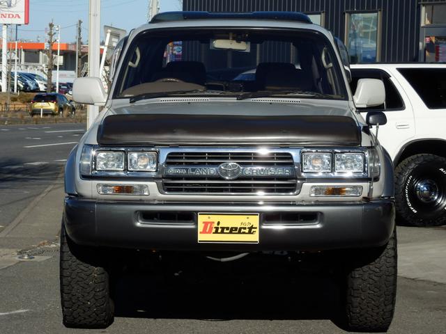 ランドクルーザー８０ ＶＸリミテッド最終型マニュアル換装新品３インチＵＰ　新品角目４灯ヘッドライト　ブラッドレーＶ１６インチＡＷ　ＢＦグットリッチＡＴタイヤ（22枚目）