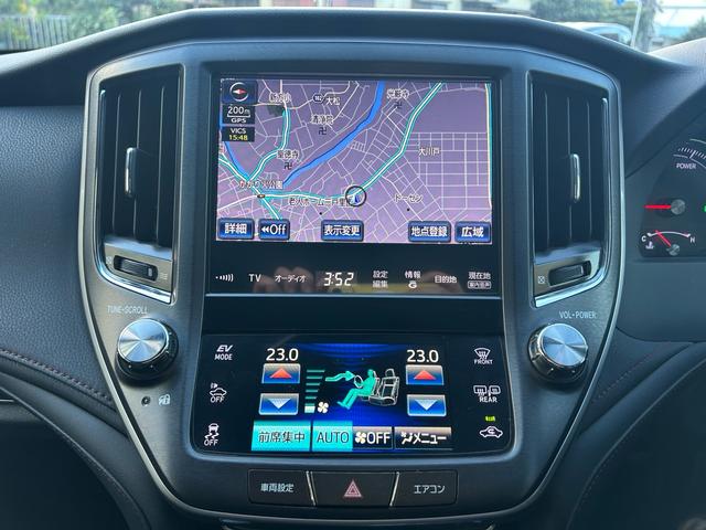 クラウンハイブリッド アスリートＳ　ＨＶバッテリー交換済み　社外新品ステアリング　社外１９インチアルミ（10枚目）