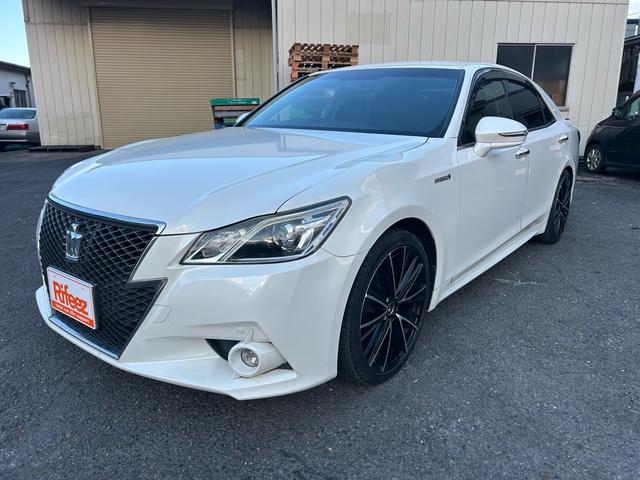 クラウンハイブリッド アスリートＳ　ＨＶバッテリー交換済み　社外新品ステアリング　社外１９インチアルミ（16枚目）