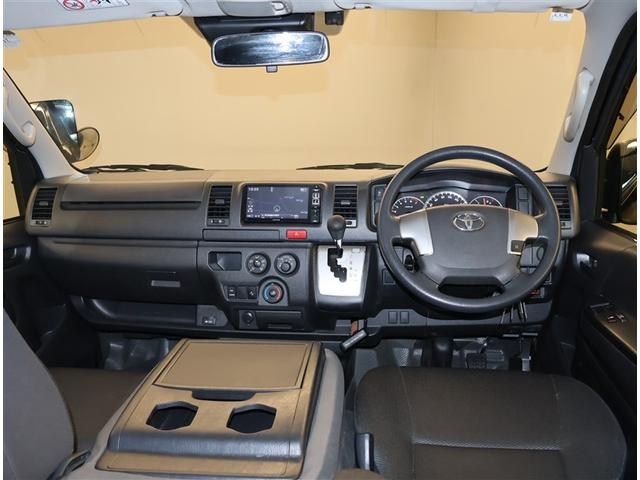 ハイエースバン ロングＤＸ　助手席エアバッグ　ブレーキサポート　リアカメラ　フルセグテレビ　ＤＶＤ　ＬＥＤライト　ＰＷ　運転席エアバッグ　ナビテレビ　横滑り防止　整備点検記録簿　イモビ付　パワーステアリング　エアコン　ＡＢＳ（5枚目）