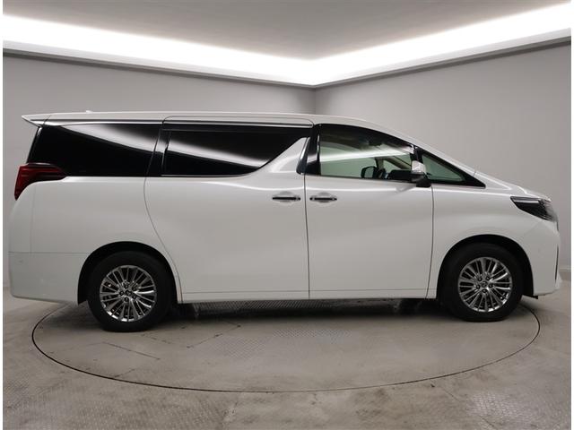 アルファードハイブリッド Ｇ　Ｆパッケージ　ムーンルーフ　Ｂモニター　オートクルーズコントロール　地デジ　オートエアコン　電動シート　ＡＢＳ　エアバッグ　ＥＴＣ　点検記録簿　キーレス　盗難防止装置　メモリーナビ　横滑防止　３列シート　アルミ（4枚目）