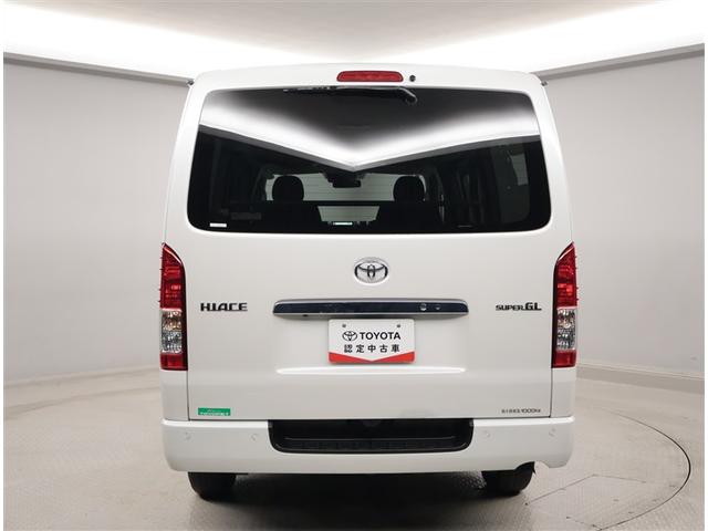 ハイエースバン ロングスーパーGL フルフラット リアカメラ SRS ダブルエアバッグ Wエアコン 横滑り防止装置付 盗難防止機能 キーレス スマートエントリー DVD視聴可 エアコン パワステ ナビTV ETC ABS メモリーナビ(2枚目)