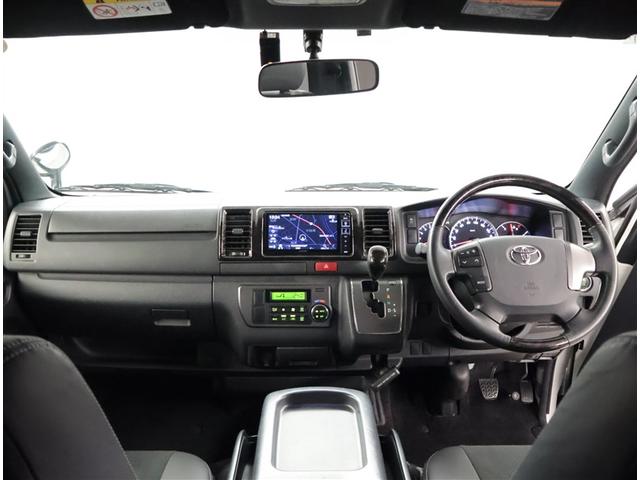 ハイエースバン スーパーGL ダークプライムII LEDヘットライト メモリーナビゲーション 地デジ スマキー ABS フルフラット 盗難警報装置 運転席エアバッグ リアクーラー オートエアコン パワーウインドウ 記録簿 ESC ドラレコ ETC(5枚目)