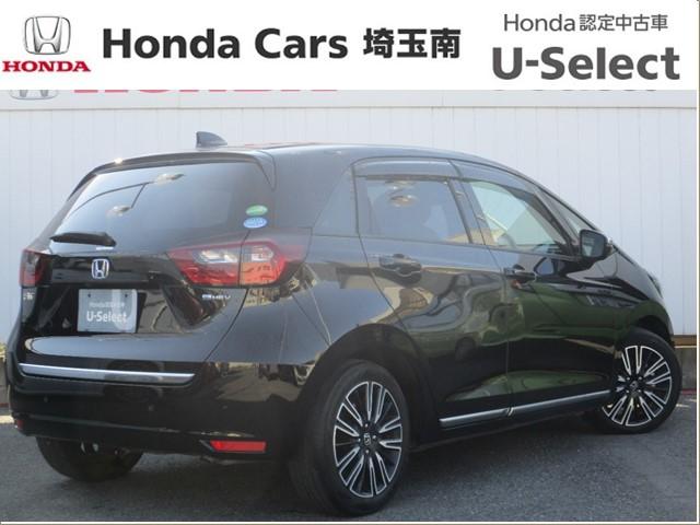 フィット ｅ：ＨＥＶリュクス　純正ナビ．ドラレコ前後．ＥＴＣ．電子パーキング　誤発進抑制機能　Ｉオーナー　リアカメラ　ＥＴＣ付　ＬＥＤ　シートヒーター　クルーズコントロール　ドライブレコーダー　ＤＶＤ　ＶＳＡ　フルセグ　キーレス（23枚目）