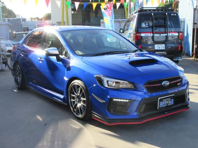 ＷＲＸ ＳＴＩ ＳＴＩ　タイプＳ　６速ＭＴ・最終Ｆ型　カスタム車　半革ヒーター　ＨＫＳメタルキャタライザー　フジツボマフラー　エンケイ１９アルミ　ＢＩＧキャリパー　ＳＴＩエアロ＆カーボンＧＴウイング　純正８型ナビ　Ｆ＆左Ｓ＆Ｂカメラ（15枚目）