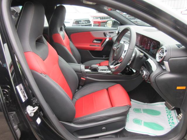 Aクラス A180スタイル AMGライン レザーエクスクルーシブPKG ・アドバンスドPKG AMGレザーエクスクルーシブPKG 純正ナビ フルセグ 全周囲カメラ 赤黒本革シートヒーター ワイヤレス充電 アシスト支援 純正AMG18アルミ HUD ソナー レーンキープ(18枚目)