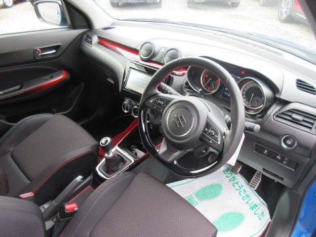 スイフトスポーツ ベースグレード　６速ＭＴ　・セーフティサポート　ワンオーナー　純正ナビ　フルセグＴＶ　全周囲カメラ　ＥＴＣ　前後ドラレコ　リアコーナーセンサー　シートヒーター　レーンキープ　クルコン　レークル　キセノン　純正１７アルミ（18枚目）