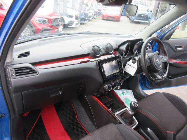 スイフトスポーツ ベースグレード　６速ＭＴ　・セーフティサポート　ワンオーナー　純正ナビ　フルセグＴＶ　全周囲カメラ　ＥＴＣ　前後ドラレコ　リアコーナーセンサー　シートヒーター　レーンキープ　クルコン　レークル　キセノン　純正１７アルミ（51枚目）