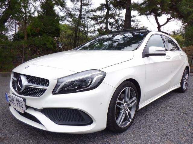 A180 スポーツ AMGレザーエクスクルーシブ レーダーセーフティ パノラマルーフ 純正ナビ フルTV Bカメラ 前後ソナー レーンアシスト 衝突軽減 ブラインドスポット レザーシート シートヒーター LED スマートキー ETC ハーマンカードン(2枚目)