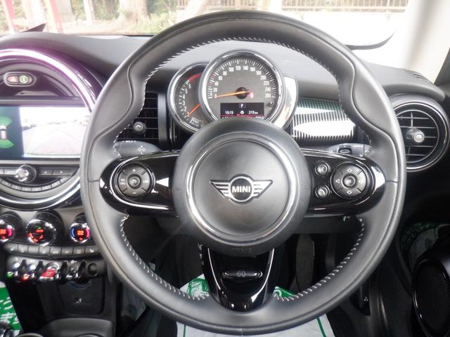 MINI クーパー 60イヤーズエディション 3ドア インテリジェントセーフティ 茶革 シートヒーター 純正ナビ バックカメラソナー 衝突軽減 クルコン パーキングアシスト スマートキー LEDライト ETC 音楽インポート USB Bluetooth(33枚目)
