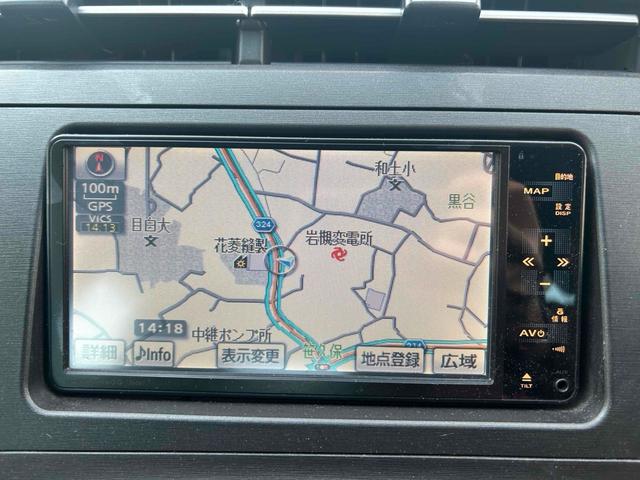プリウス S ナビ アルミホイール CVT スマートキー 電動格納ミラー 盗難防止システム ミュージックプレイヤー接続可 衝突安全ボディ ABS ESC エアコン パワーステアリング パワーウィンドウ(2枚目)