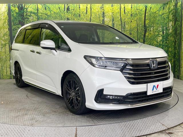オデッセイハイブリッド ｅ：ＨＥＶアブソルート・ＥＸ　禁煙車　純正１０型ナビ　全周囲カメラ　黒革シート　両側電動スライドドア　ホンダセンシング　アダプティブクルーズ　ＥＴＣ２．０　ドラレコ　シートヒーター　電動リアゲート　ＬＥＤヘッドライト　１００Ｖ電源（17枚目）
