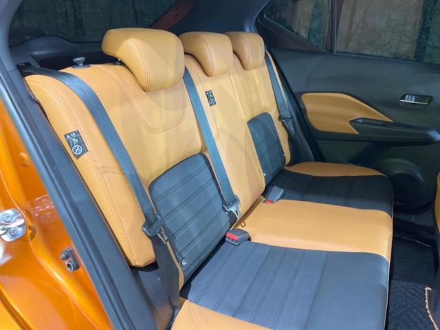 キックス Ｘ　ツートーンインテリアエディション　純正フルエアロ　純正９型ＳＤナビ　全周囲カメラ　エマージェンシーブレーキ　プロパイロット　デジタルインナーミラー　禁煙車　コーナーセンサー　シートヒーター　ＬＥＤヘッド／フォグ　２トーン合皮シート（9枚目）