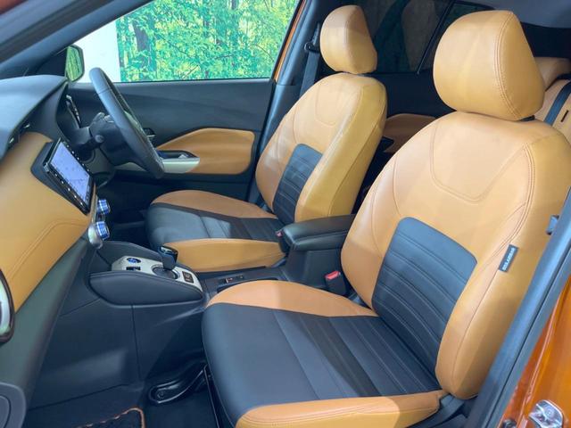 キックス Ｘ　ツートーンインテリアエディション　純正フルエアロ　純正９型ＳＤナビ　全周囲カメラ　エマージェンシーブレーキ　プロパイロット　デジタルインナーミラー　禁煙車　コーナーセンサー　シートヒーター　ＬＥＤヘッド／フォグ　２トーン合皮シート（45枚目）