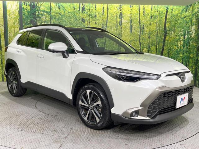 カローラクロス ハイブリッド Z ガラスルーフ トヨタチームメイト 禁煙車 純正10.5型ナビ付DA 全周囲カメラ セーフティセンス ブラインドスポット レーダークルーズ 100V電源 ワイヤレス充電 ハーフレザーシート ETC2.0(16枚目)