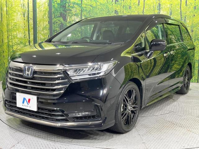 オデッセイハイブリッド e:HEVアブソルート・EX 後席モニター 純正10型ナビ 全周囲カメラ 両側電動スライドドア 100V電源 ホンダセンシング BSM 禁煙車 電動リアゲート ハーフレザーシート シートヒーター パワーシート 前後ドラレコ(68枚目)