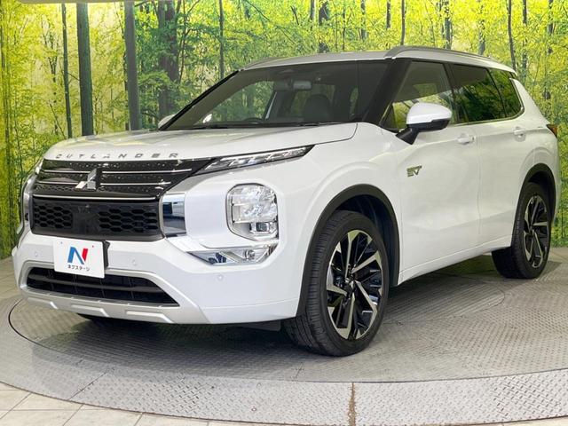 アウトランダーPHEV P パノラマサンルーフ メーカー9型ナビ 全周囲カメラ BOSEサウンド ルーフレール 100V電源 マイパイロット eアシスト 禁煙車 電動リアゲート レザーシート コーナーセンサー LEDヘッド(66枚目)