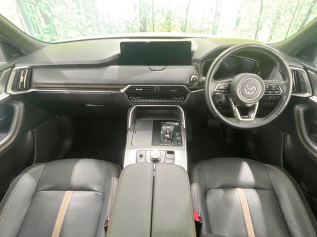 ＣＸ－６０ ＸＤ　エクスクルーシブモード　サンルーフ　１２．３型マツダコネクト　全周囲カメラ　禁煙車　ＢＯＳＥサウンド　革シート　１００Ｖ電源　衝突軽減システム　レーダークルーズ　ＥＴＣ　前後ドラレコ　シートベンチレーション　電動リアゲート（2枚目）